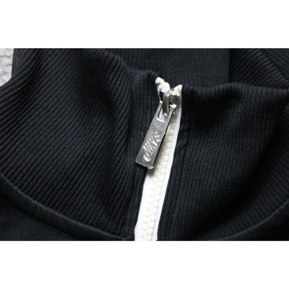 Vintage Nike Mens Tracksuit Large Black White Swoosh Warmup Suit  Gray Tag - Picture 7 of 13